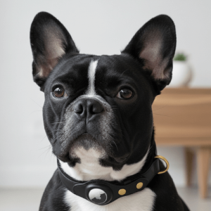 Skinnhalsbånd til Hund Med Sikker Airtag Holder